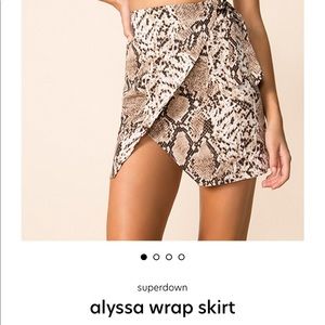 Superdown Alyssa Wrap Skirt